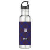 Clan Elliot Moderne Tartan Staal Waterfles Waterfles (Voorkant)