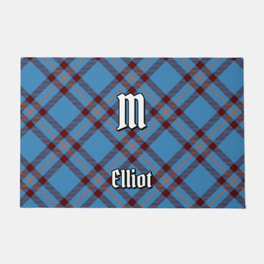 Clan Elliot Oude Tartan Deurmat (Voorkant)