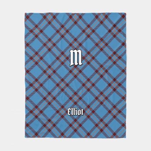 Clan Elliot oude Tartan fleece deken (Voorkant)