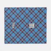Clan Elliot oude Tartan fleece deken (Voorkant (Horizontaal))