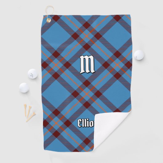 Clan Elliot Oude Tartan Golf Handdoek (Insitu)