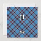 Clan Elliot Oude Tartan Kaart (Voorkant)