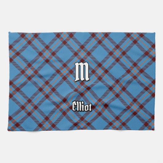 Clan Elliot oude Tartan keukenhanddoek (Horizontaal)