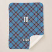 Clan Elliot Oude Tartan Sherpa Deken (Voorkant)
