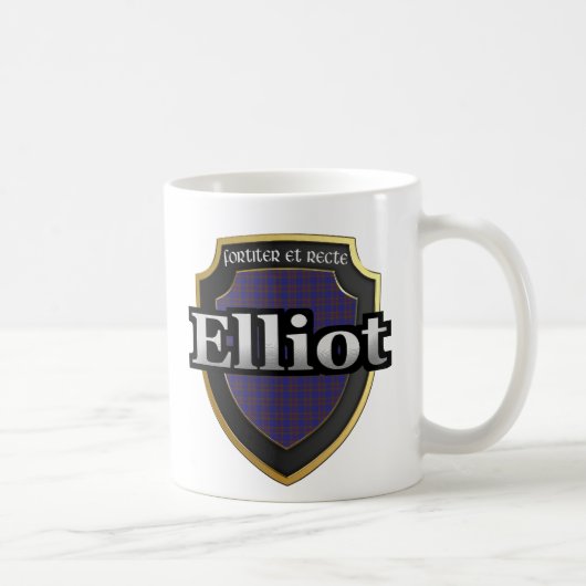 Clan Elliot Scottish Dynasty Tartan Mokken Cups (Rechts)