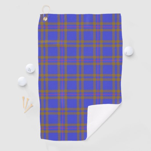 Clan Elliot Scottish Tartan Golfhanddoek (Insitu)