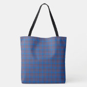 Clan Elliot Tartan Patroon Tote Bag (Achterkant)