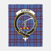 Clan Elliot Tartan Pset Fleece Deken (Voorkant)
