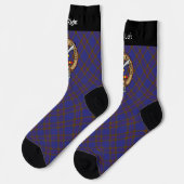 Clan Elliot Wapen over Moderne Tartan Soks Sokken (Links)