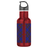 Clan Elliot Wapen over Moderne Tartan Waterfles (Achterkant)