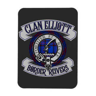 Clan Elliott Badge, Border Reivers, Scotland Tape Magneet