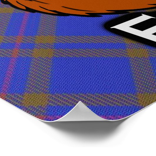 Clan Elliott Scottish Tartan Poster (Hoek)