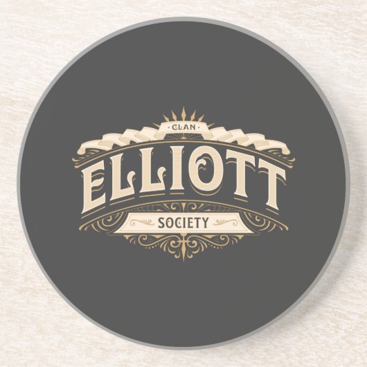 Clan Elliott Society, Border Reivers, Elliott Zandsteen Onderzetter (Voorkant)