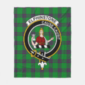 Clan Elphinstone Hunting Tartan Pset Fleece Deken (Voorkant)