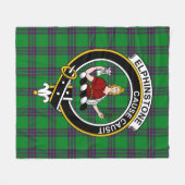 Clan Elphinstone Hunting Tartan Pset Fleece Deken (Voorkant (Horizontaal))