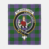 Clan Elphinstone Tartan Pset Fleece Deken (Voorkant)