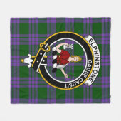 Clan Elphinstone Tartan Pset Fleece Deken (Voorkant (Horizontaal))