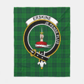 Clan Erskine Hunting Tartan Pset Fleece Deken (Voorkant)