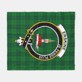 Clan Erskine Hunting Tartan Pset Fleece Deken (Voorkant (Horizontaal))