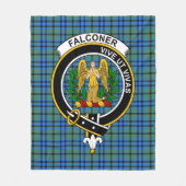 Clan Falconer Tartan Pset Fleece Deken (Voorkant)