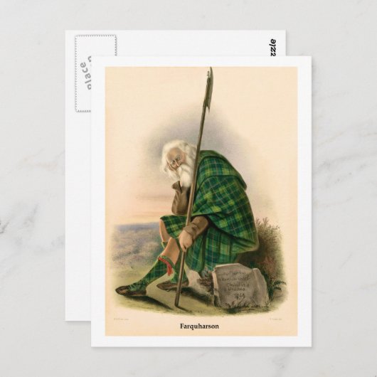 Clan Farquharson Briefkaart (Voorkant / Achterkant)