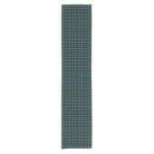 Clan Farquharson Bright Blue en Green Tartan Korte Tafelloper (Voorkant)