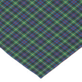 Clan Farquharson Bright Blue en Green Tartan Korte Tafelloper (Hoek)