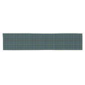 Clan Farquharson Bright Blue en Green Tartan Korte Tafelloper (Horizontaal)