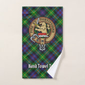 Clan Farquharson Crest over Tartan Bad Handdoek (Handdoek)