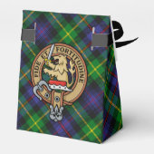 Clan Farquharson Crest over Tartan Bedankdoosjes (Achterkant)