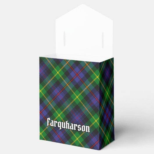Clan Farquharson Crest over Tartan Bedankdoosjes (Geopend)