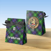Clan Farquharson Crest over Tartan Bedankdoosjes