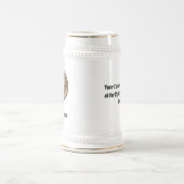 Clan Farquharson Crest over Tartan Beer Stein Bierpul (Center)