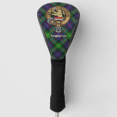 Clan Farquharson Crest over Tartan Golfheadcover (Voorkant)