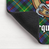 Clan Farquharson Crest over Tartan Muismat (Hoek)