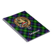 Clan Farquharson Crest over Tartan Notitieboek (Rechterzijde)