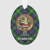 Clan Farquharson Crest over Tartan Ornament (voorkant)