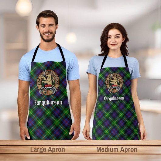 Clan Farquharson Crest over Tartan Schort