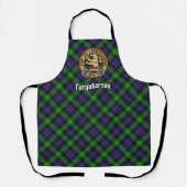 Clan Farquharson Crest over Tartan Schort (Voorkant)