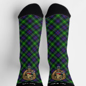 Clan Farquharson Crest over Tartan Sokken (Top)
