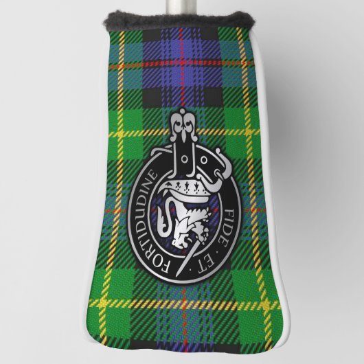 Clan Farquharson Crest & Tartan Golfheadcover (Draai 90)