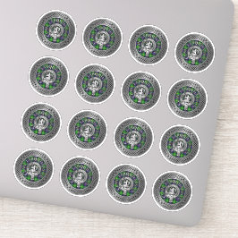 Clan Farquharson Crest & Tartan Knot Sticker