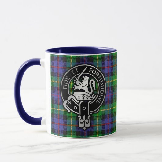 Clan Farquharson Crest & Tartan Mok (Links)