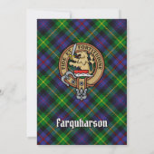Clan Farquharson Crest Uitnodiging (Achterkant)