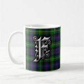 Clan Farquharson Letter F Monogram Tartan Koffiemok (Links)