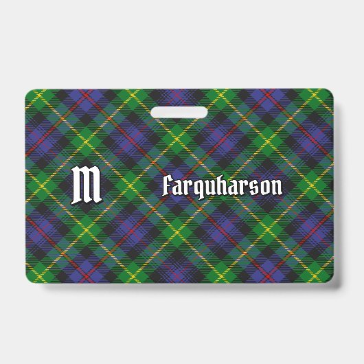 Clan Farquharson Tartan Badge (Voorzijde)