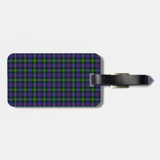 Clan Farquharson Tartan Bagagelabel (Achterkant horizontaal)