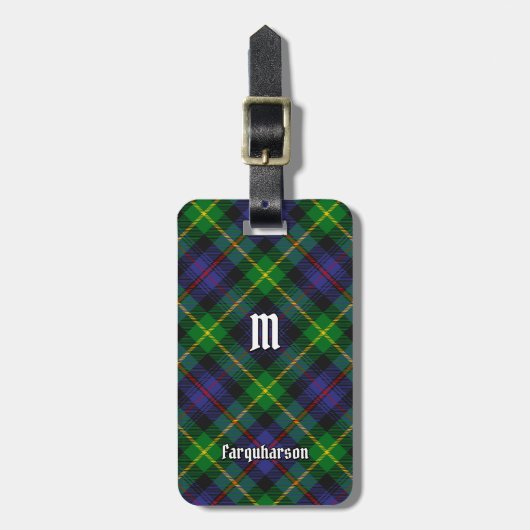 Clan Farquharson Tartan-Bagagelabel Bagagelabel (Voorkant verticaal)