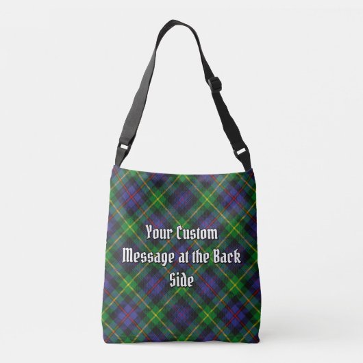 Clan Farquharson Tartan Crossbody Tas (Achterkant)