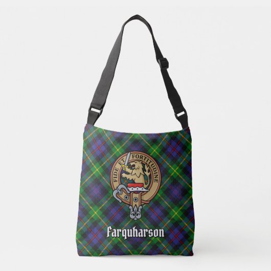 Clan Farquharson Tartan Crossbody Tas (Voorkant)